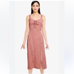 Abercrombie & Fitch Polka Dot Midi Dress Size S Petite